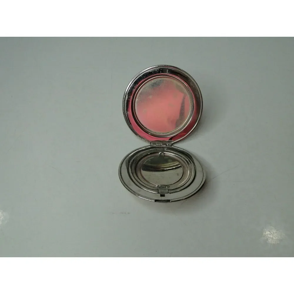 Vintage Compact Double Compartment Powder/Rouge Puff Unmarked ‎ 1930s-40s Geese
